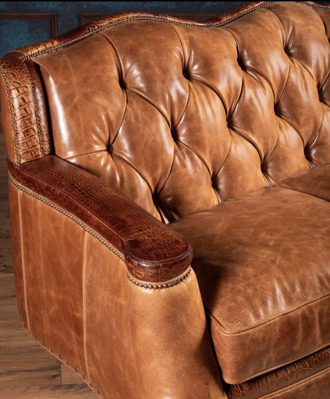 SADDLEBACK LEATHER LOVESEAT